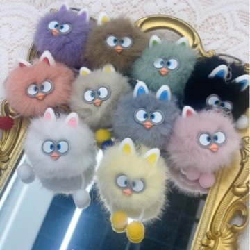 煤球精灵毛绒挂件ins风活动娃娃机礼品钥匙扣书包精灵抓机娃娃机