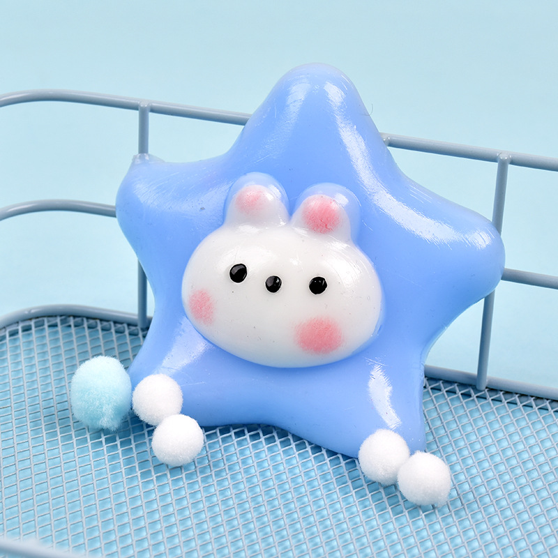 网红超软湿星星兔捏捏乐烂泥感捏捏减压玩具解压神器玩具工厂热卖