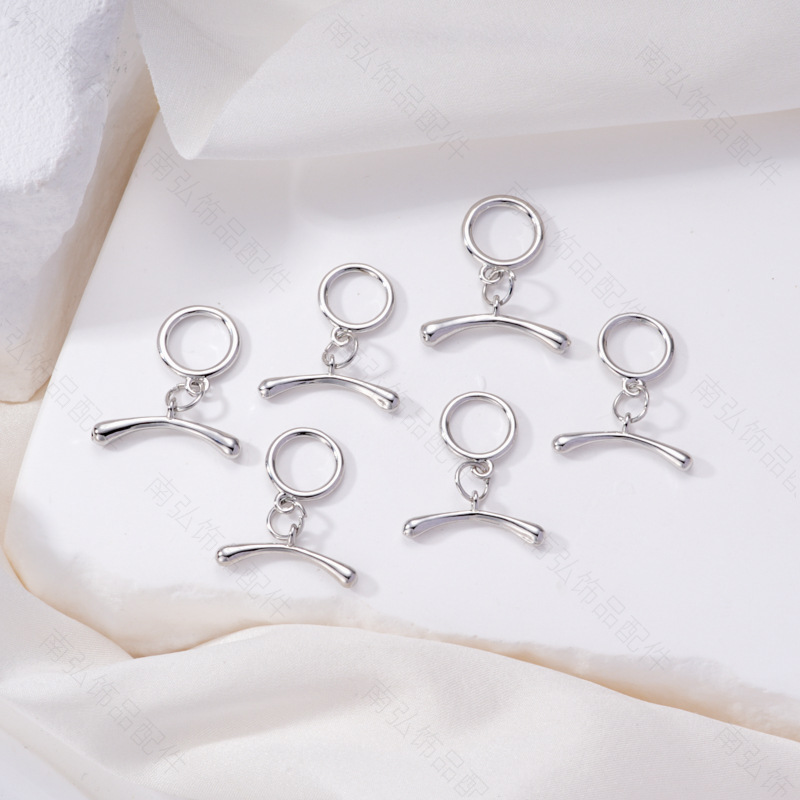 Zhuji pearl necklace buckle 8-shaped buckle, handcrafted end buckle, connecting buckle, mother-and-child buckle, sweater chain, universal buckle, DIY accessories details Picture