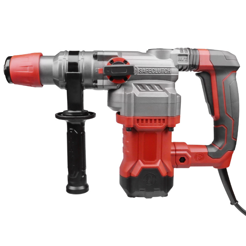 Plug-in three-in-one electric hammer, electric pick and electric drill for wall cement, industrial-grade heavy-duty household square handle electric impact drill Item Picture