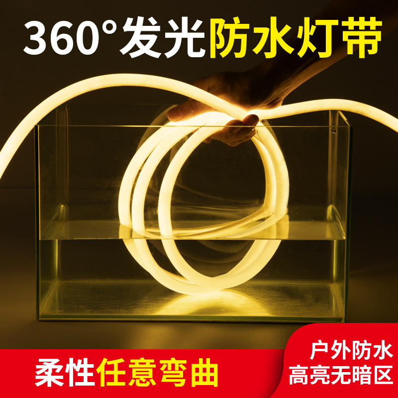 360-degree circular acrylic neon light strips for night light decoration details Picture