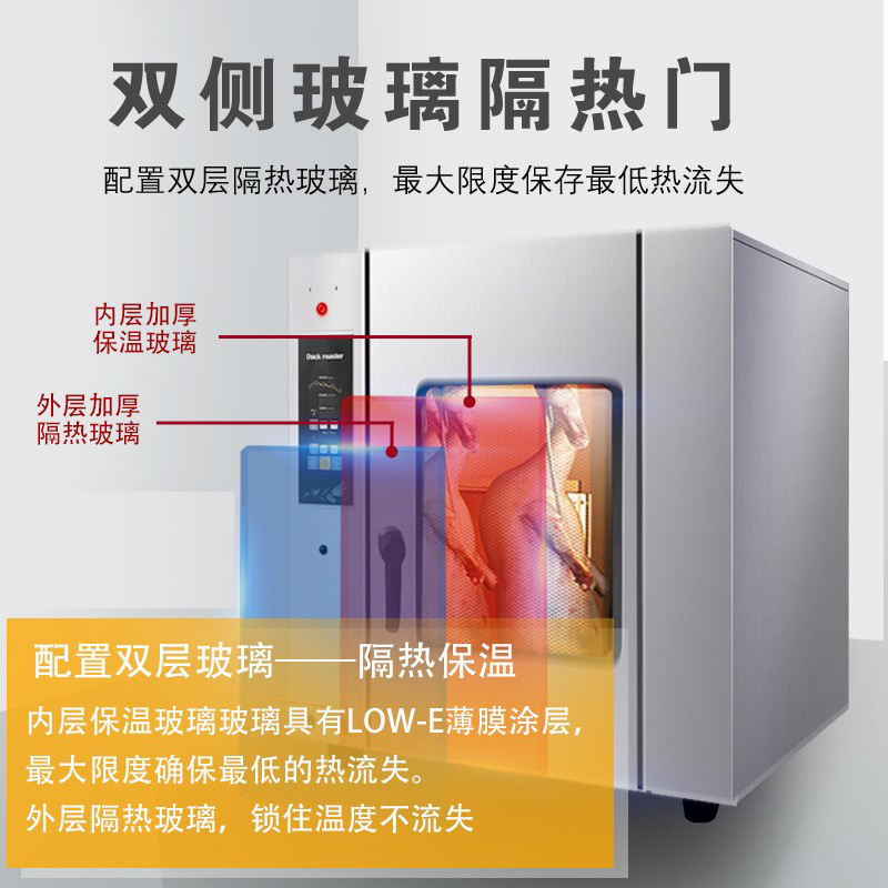 Commercial intelligent hot air circulation roast duck oven, fully automatic large-capacity poultry roasting oven, and special equipment for hotels and canteens Specification image