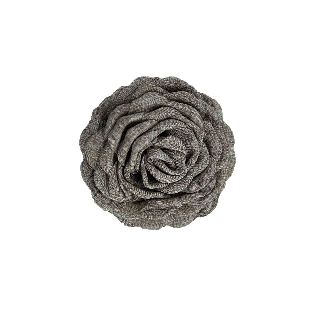 麻布花caro同款玫瑰花立体山茶花服装辅料DIY头花手机壳配饰百搭详情图5