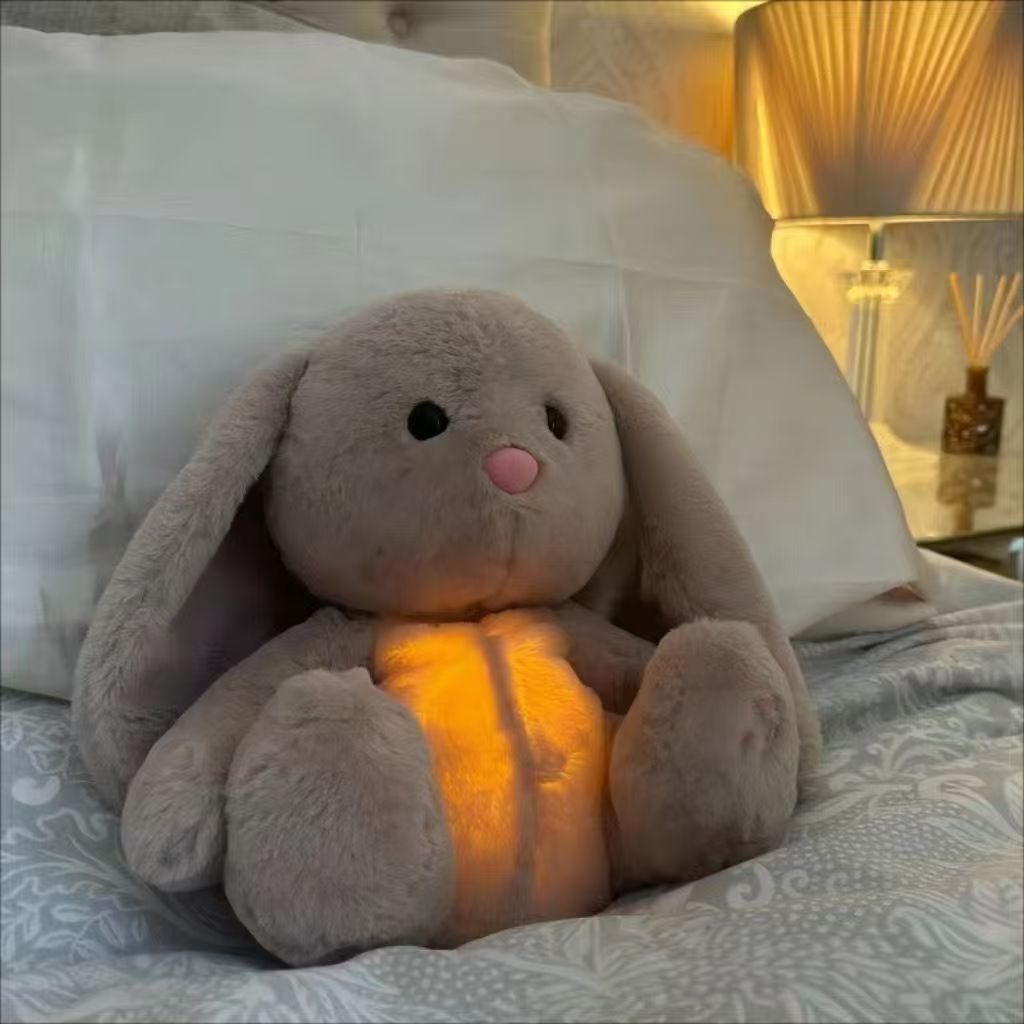 The plush toy avocado donkey can glow and breathe. It's fun, storable and washable. It's a children's soothing doll that's super cute Application Scenario