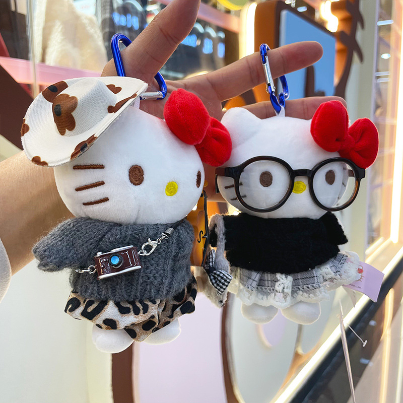 【 Genuine 】 New creative HelloKitty keychain, cute bag pendant, kt doll Specification image