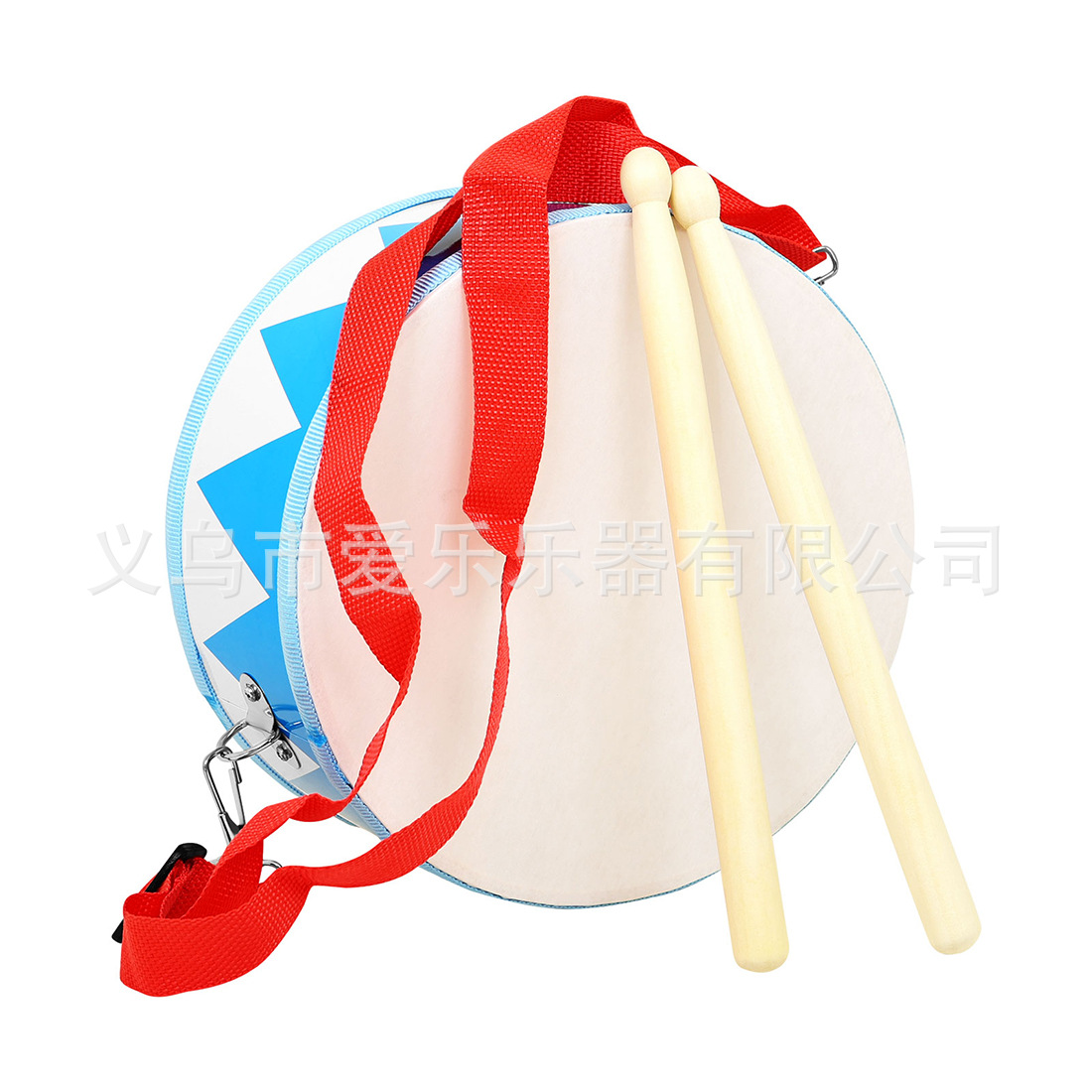 实木小战鼓幼儿园打击乐器双面鼓儿童教具手拍鼓表演小军鼓厂家