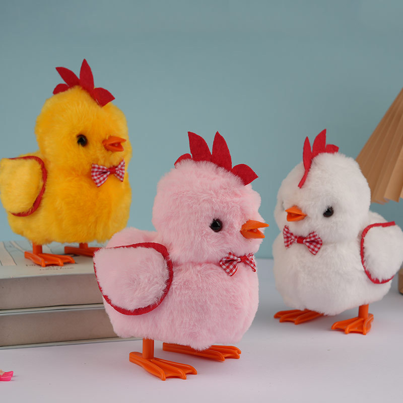 Electric plush Q-cute chicken, which can walk, croak and flap its wings, a best-selling toy doll, a simulation chicken, and an electronic pet for children Application Scenario
