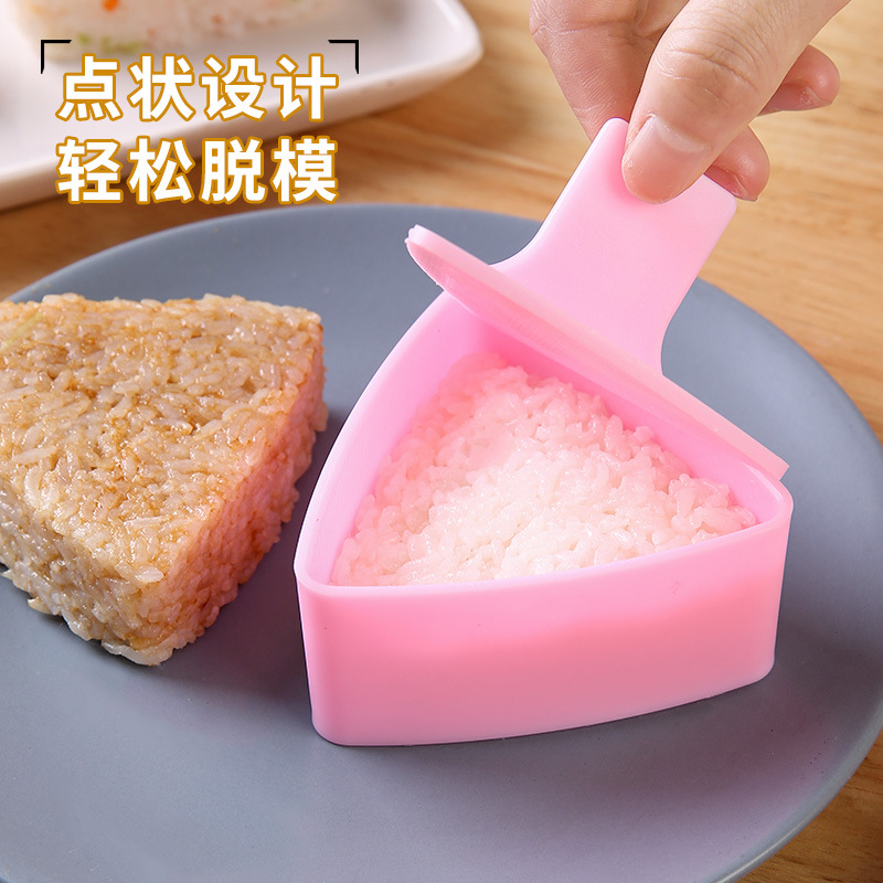 Cross-border triangular rice ball molds, household food-grade large Japanese mille-feuve bento, commercial sushi nori rice rolls details Picture