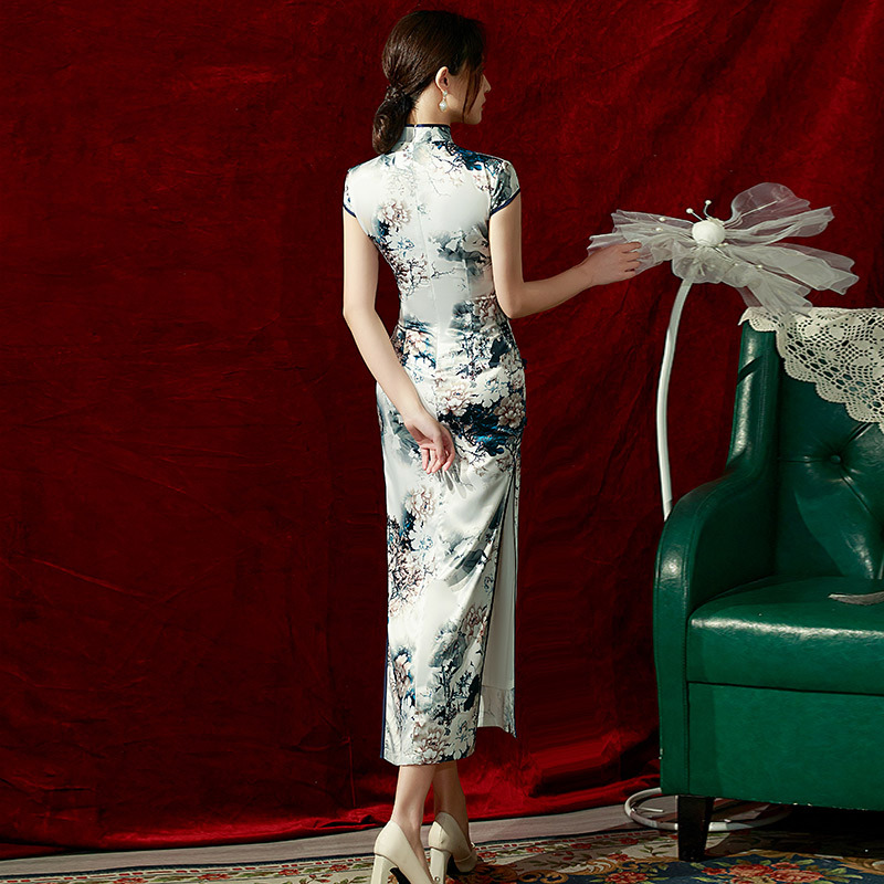 国风/情侣战袍/蒙古袍/民国/旗袍白底实物图