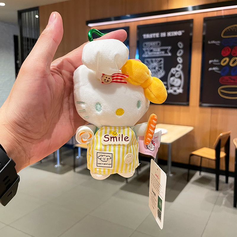 hellokitty plush figurines, official Hello Kitty small pendants, cute chef hats, aprons, bags, pendants and dolls Specification image