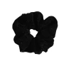 Black fine French large intestine hair band, retro solid color pillow, large intestine hair band, women's high-end style hair tie Item Picture