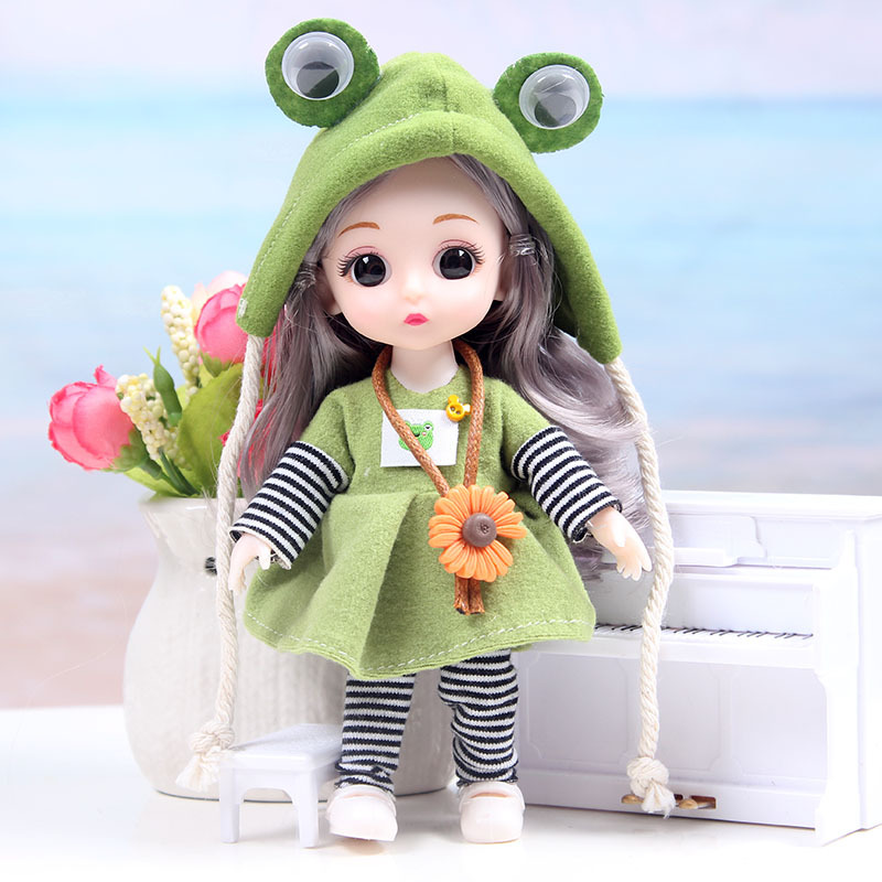 Mini multi-joint Molly Girls' doll, 17 cm, interchangeable Dream Bar new doll toy set Specification image