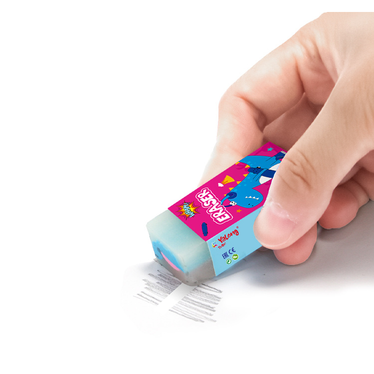 Yalong Cross-border's new wholesale PVC material Kawaii rubber 3-color mixed set cute erasers for school stationery Item Picture