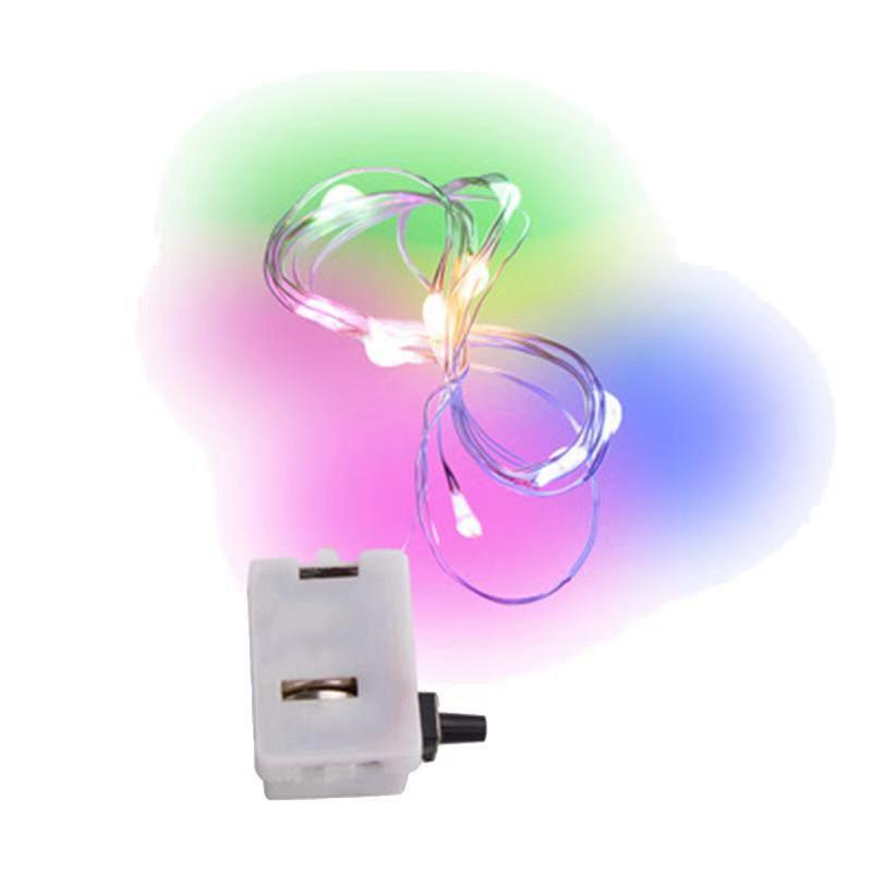 Cross-border 0.5m, 1m, 2m, 3m, 5m led copper wire bouquet, cake decoration, small colored lights, light strings, flashing lights, small white box Item Picture