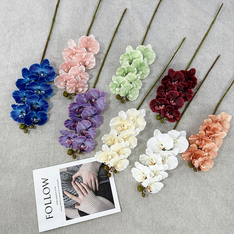 仿真花DIY发饰配件/仿真花/5朵塑膠花/假花/假花批发细节图