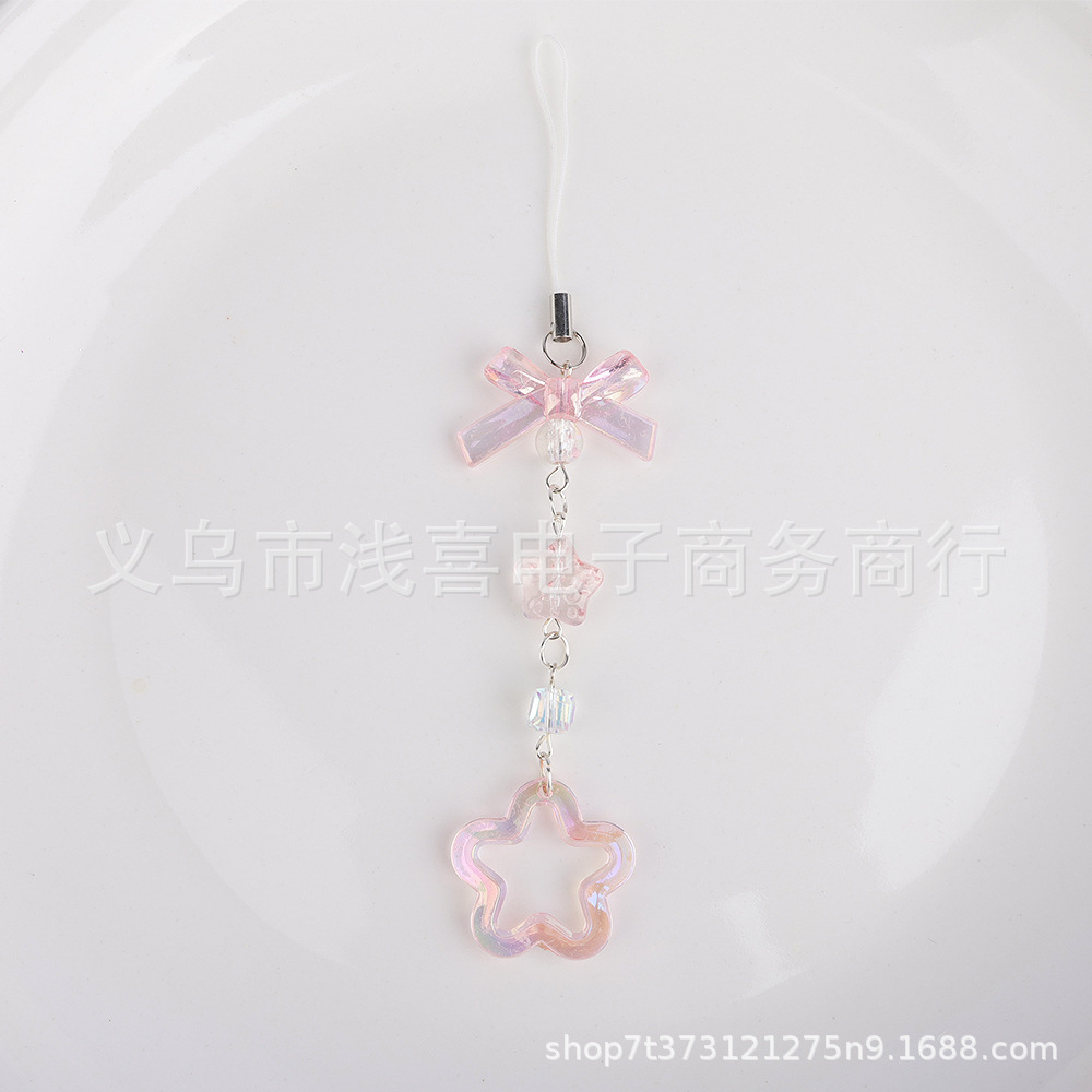 Original moon, stars, clouds, heart-shaped mobile phone chain, cute Guben chain, Guben pendant, card book, bag, pendant and decoration Specification image
