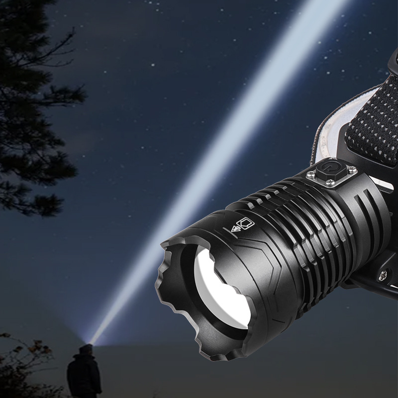 Amazon's new XHP360 headlight MICRO/TYPE-C dual-purpose 36-core high-intensity long-range headlight with output Application Scenario