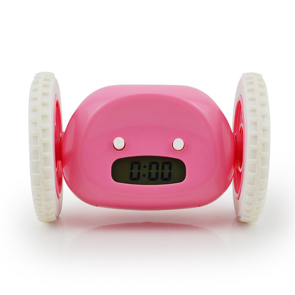 Lazy person alarm clock, running alarm clock, escape and prank alarm clock, children and students who are sleepy, mobile wheels, gift clock, cross-border Application Scenario