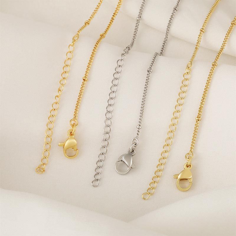 Honglu's new best-selling, light luxury, simple and versatile, high-end side beaded adjustable necklace is available for wholesale from the manufacturer Specification drawing
