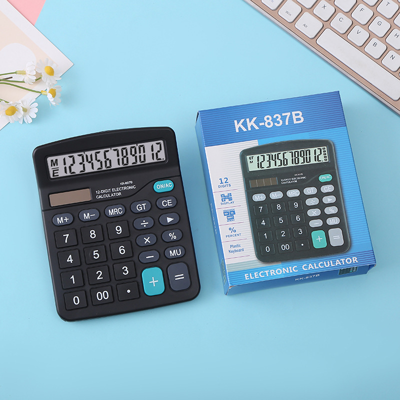 KK-837B manufacturer wholesale 12-digit multi-functional office calculator, office and financial key desktop calculator details Picture