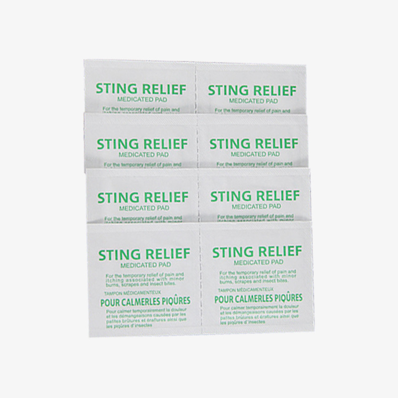 Cross-border export outdoor portable first aid kit care camping first aid STINGRELIEF cleaning wet wipes Application Scenario