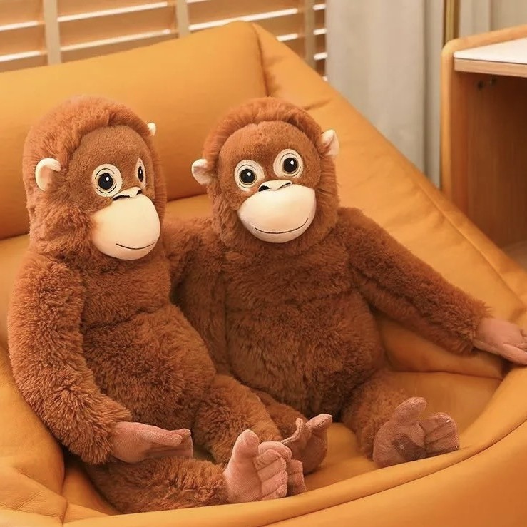 跨境公仔毛绒玩具大猩猩仿真猴子动物玩偶跨境大猩猩公仔安抚抱枕