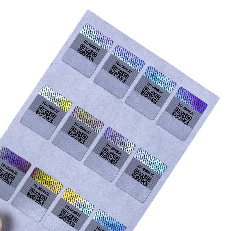 防伪封口贴/潮玩防伪贴/防伪标/纸盒封口不干胶贴白底实物图