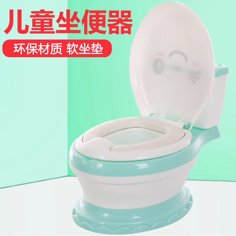 Children's toilet, music simulation toilet for boys and girls, enlarged toilet, soft seat cushion, urinal Specification image