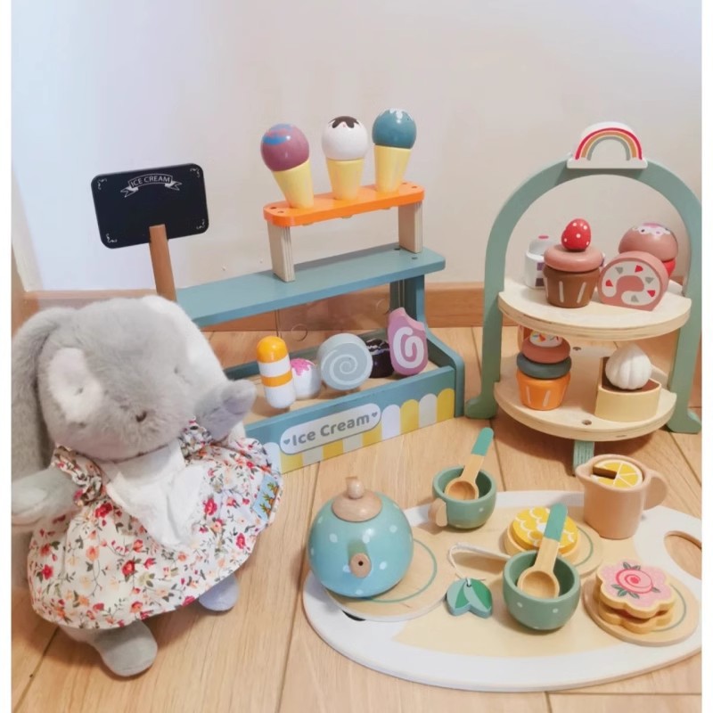 Free shipping, role-playing simulated teapots and tea sets, girls' afternoon tea, kitchen children's toys, kindergarten birthday gifts Application Scenario