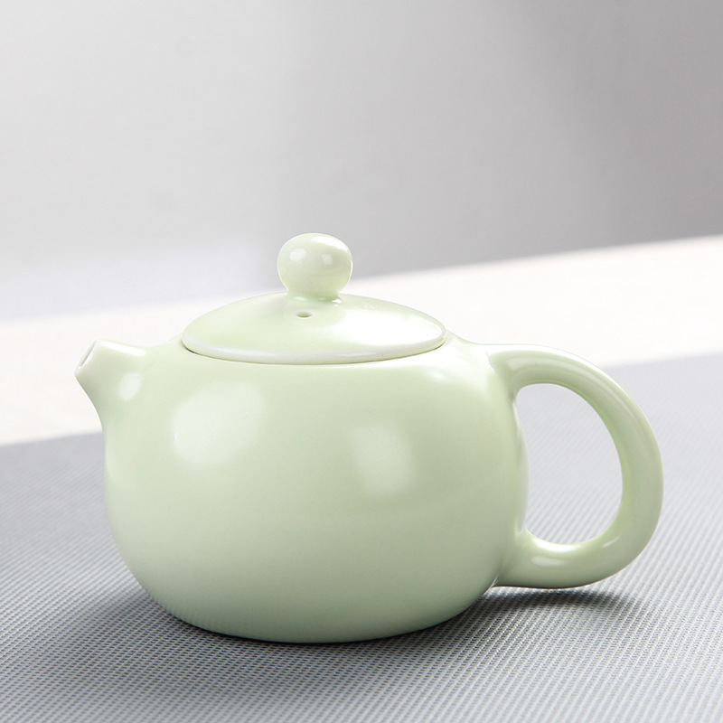 Kung Fu tea set, Ding kiln matte Xi Shi teapot, portable gift box, tea set, office gift, ceramic wholesale and customization details Picture