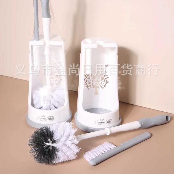 Household toilet cleaning brush, bathroom toilet cleaning brush, no dead corners, long-handled toilet brush set with base Application Scenario