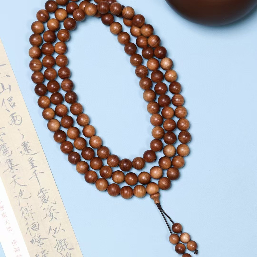 沉香木手串/串珠手串/十八籽菩提手串/穆斯林念珠/星月菩提籽细节图
