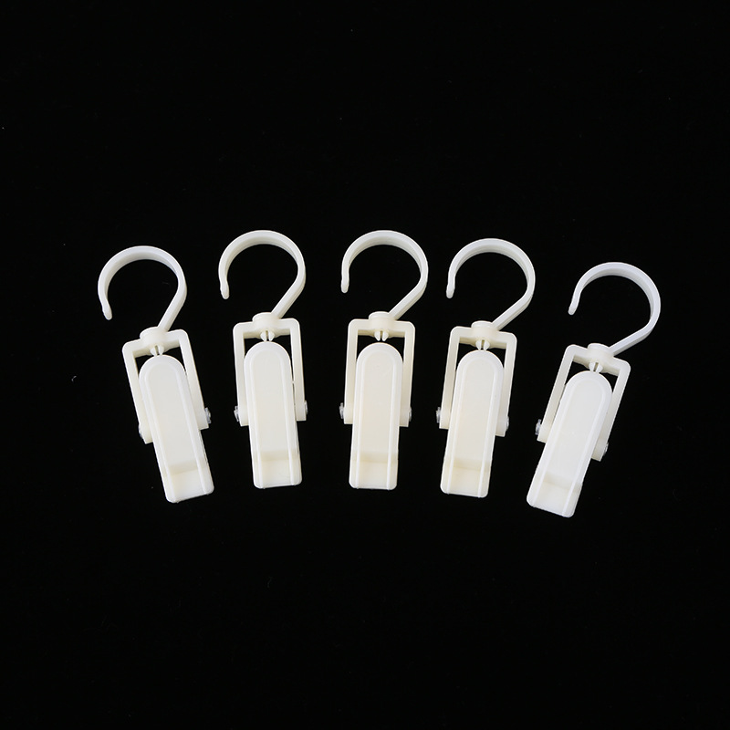 白色塑料挂钩夹子不锈钢门背挂钩相框挂钩多功能厨房浴室收纳配件