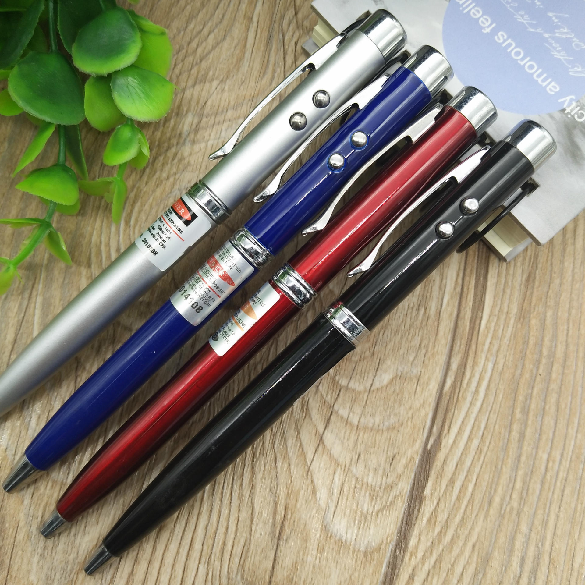 Electronic laser pen, lamp pen and ballpoint pen three-in-one in stock Specification drawing