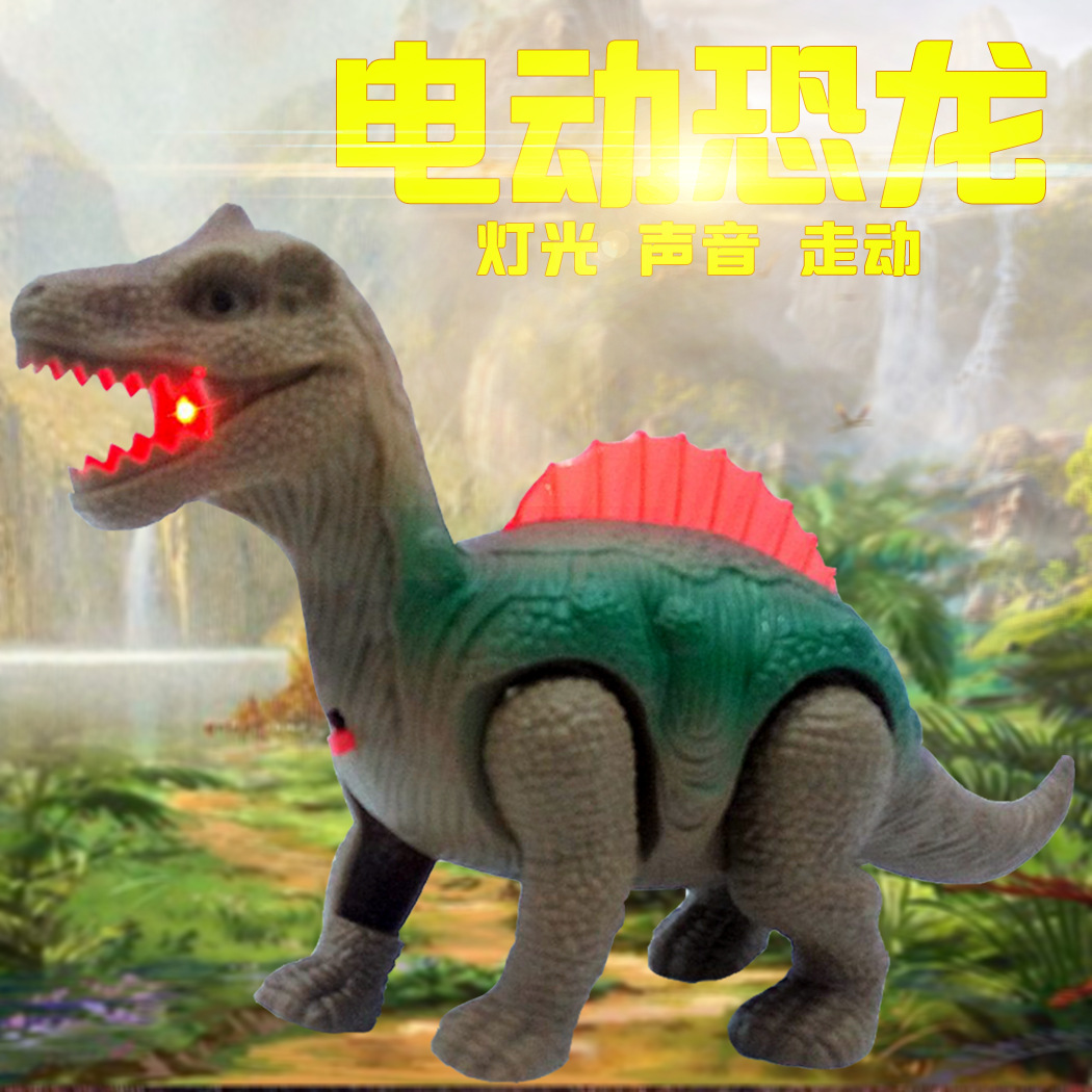 Electric omnidirectional dinosaur Zhu Luo Ji model can walk, creative and novel children's electric toys wholesale at night market