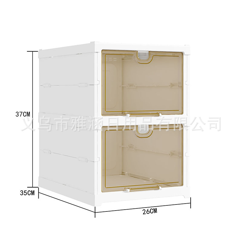 鞋子/塑料全透明鞋盒/亚克力置物架柜/洗衣篮/床底收纳箱白底实物图
