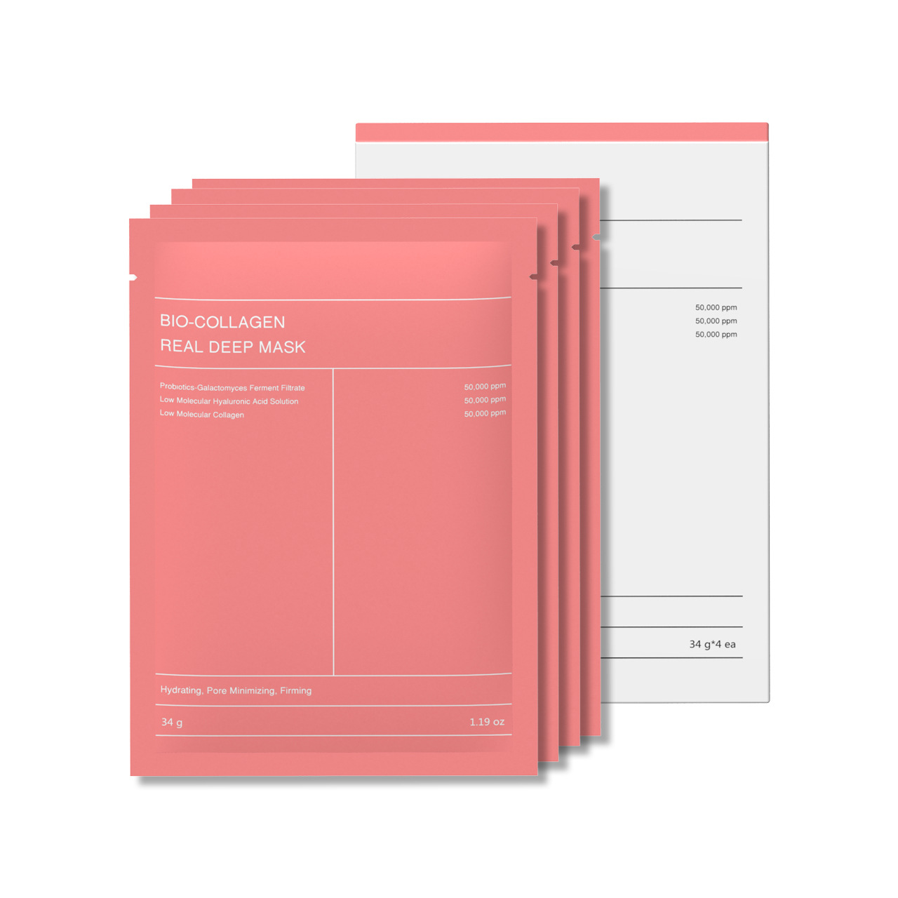 Cross-border bestseller in stock: Korean bio-collagen mask for whitening, whitening, sleep hydration and moisturizing cosmetics Specification image
