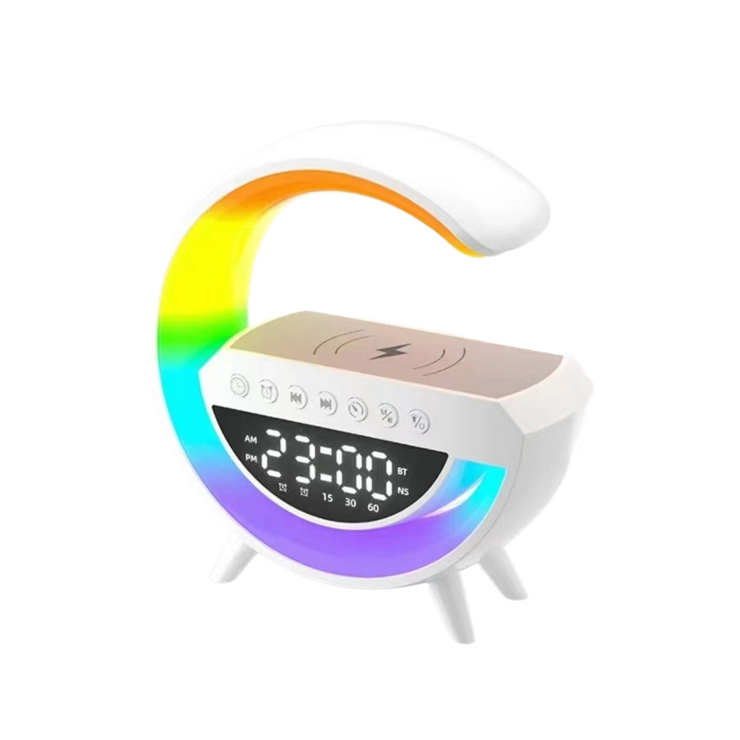 3401 Wireless Blue Mini Edition Audio Charging, Atmosphere alarm clock, night light, birthday gift, smart high sound quality Item Picture