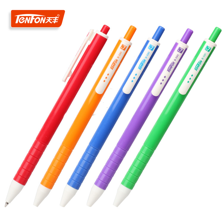 Advertising gift ballpoint pen, fine rod jumping ballpoint pen, plastic rod ballpoint pen, 590 foreign trade ballpoint pen full figure
