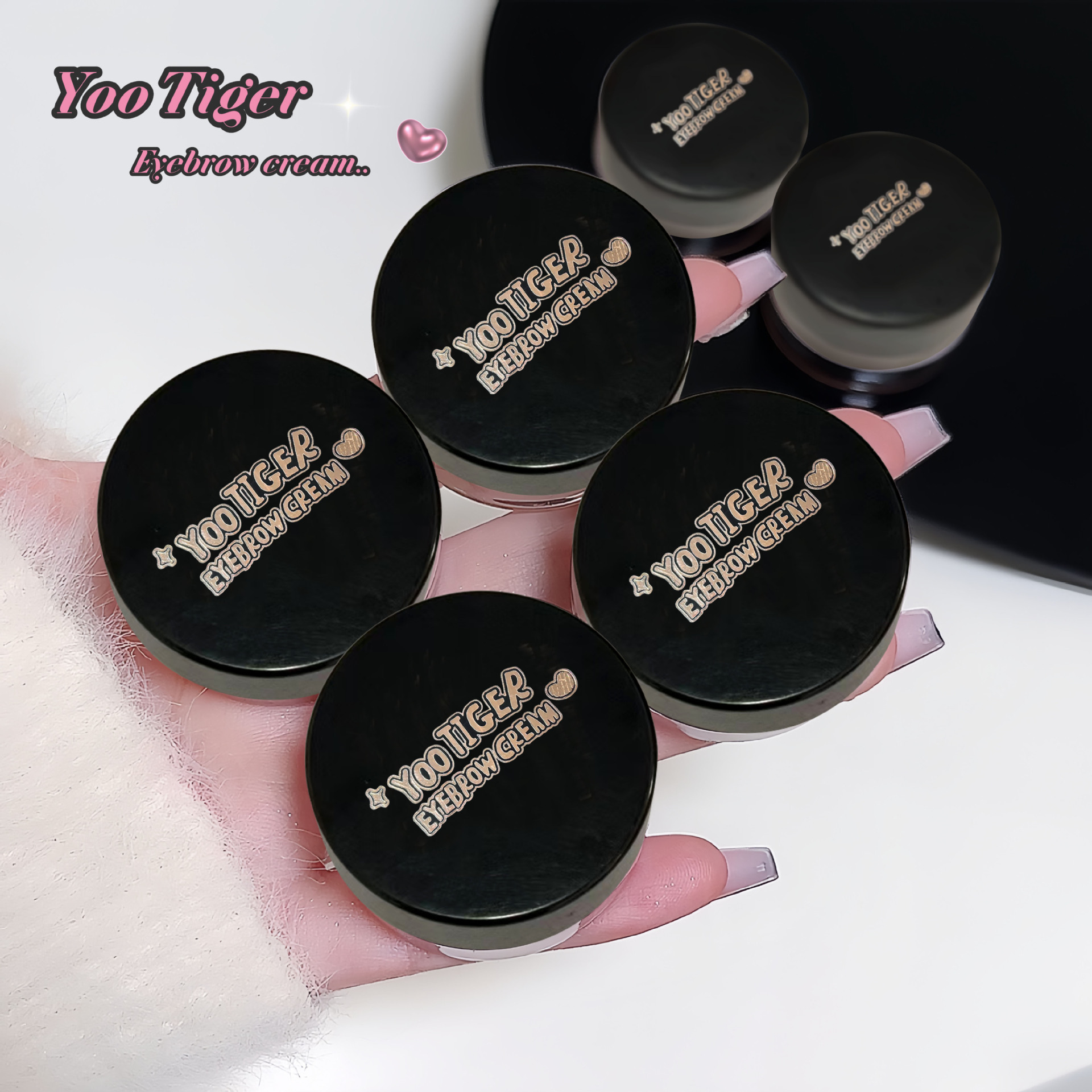 眉笔/SEVENCOOL/跨境美妆/染眉膏眉笔二合一/双头印章眼线笔细节图