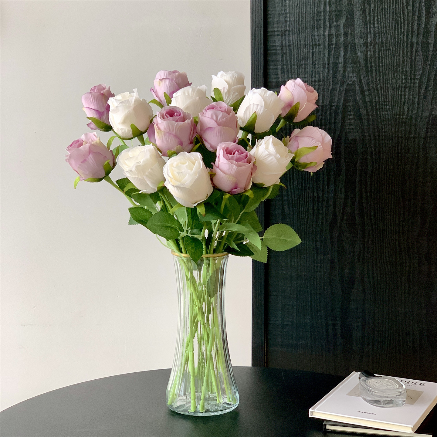 火把狂欢夜导具/仿真花/仿真花diy发饰/电镀玫瑰花/仿真玫瑰花细节图