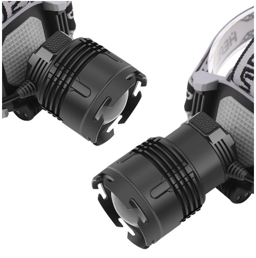 Amazon's new XHP99 LED strong headlight, 9-core zoom head-mounted XHP 70 USB rechargeable headlight Item Picture