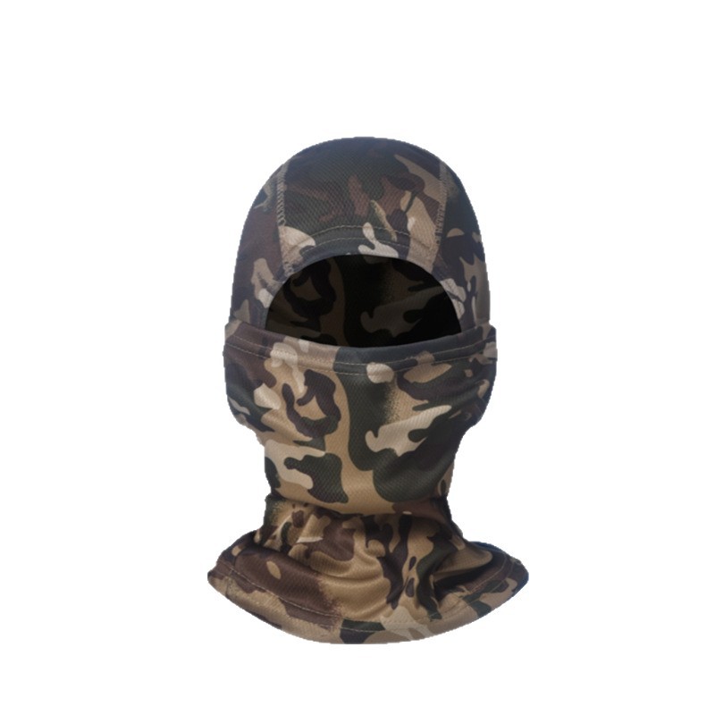 Amazon's best-selling cycling mask, sun protection, men's ice silk camouflage full-face headgear, headscarf, outdoor mountaineering tactical headgear Item Picture