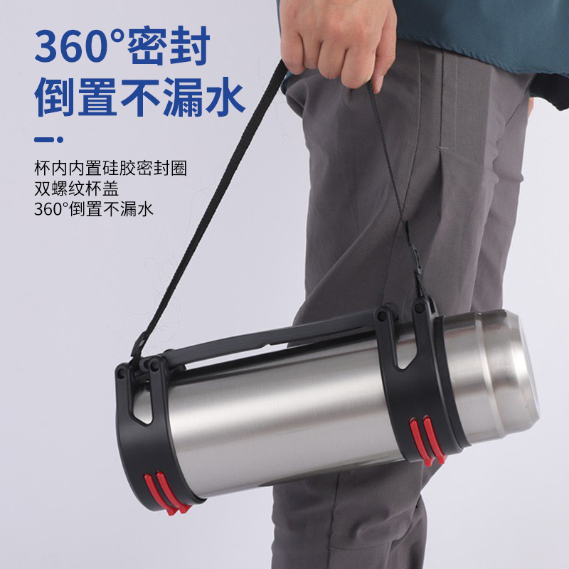 The cross-border 304 stainless steel large-capacity outdoor sports water bottle and space bottle are paired with fitness and camping insulated cups Specification image