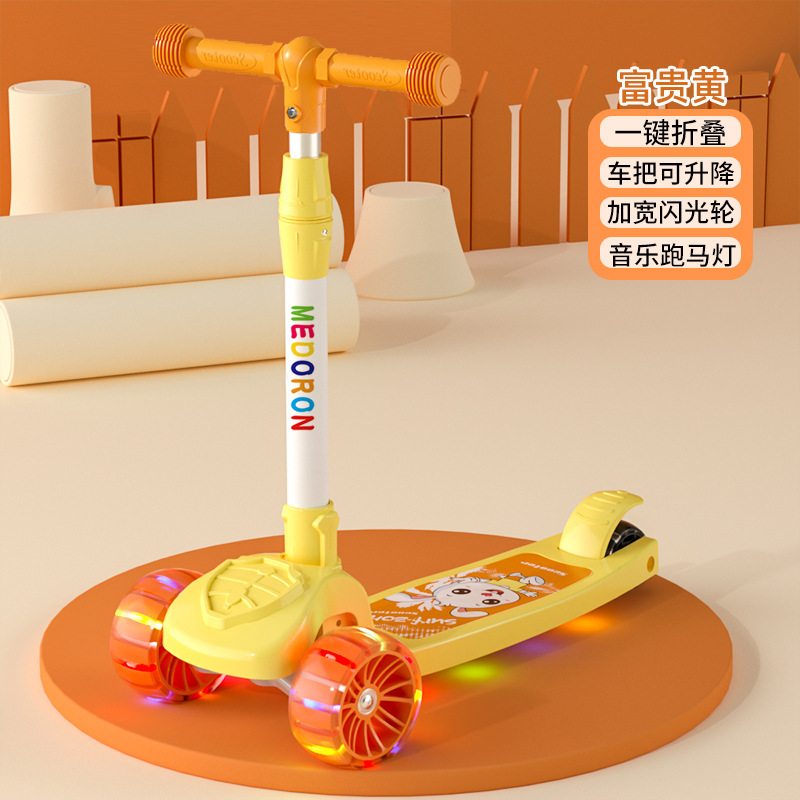 Direct sales of children 's scooters 1-3-6- foldable scooters for boys and girls aged 8-12 Application Scenario