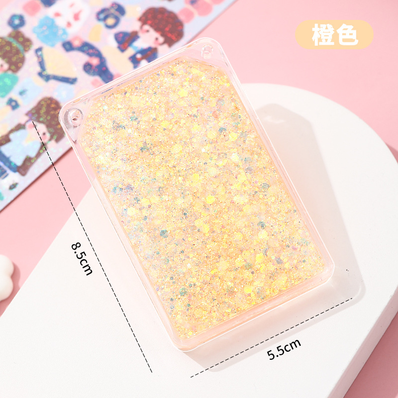 Transparent acrylic diy handbook stickers, mahjong tiles, colorful flowing marble plates, children's small gifts Specification drawing