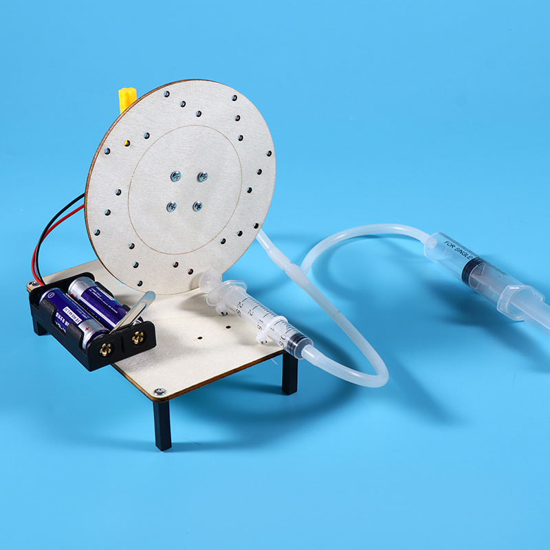 DIY wooden brake disc system technology creation small invention student handcrafted scientific experiment Brake model toy Application Scenario