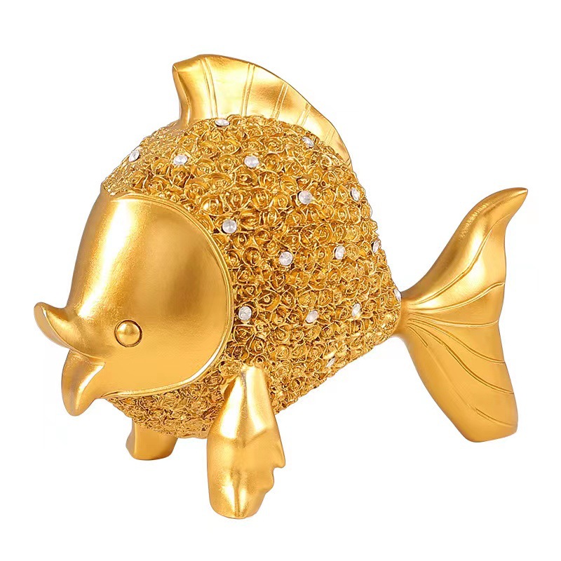 Every year, there are fish-bringing wealth ornaments. The light luxury entrance hall, living room, TV cabinet, wine cabinet, and office desk decorations are all exquisitely handcrafted Item Picture
