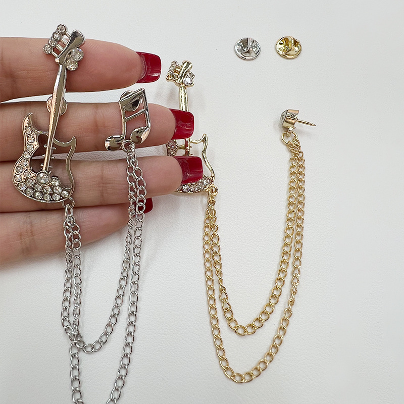 音乐主题吉他造型耳环饰品新款手饰头饰艺饰配件