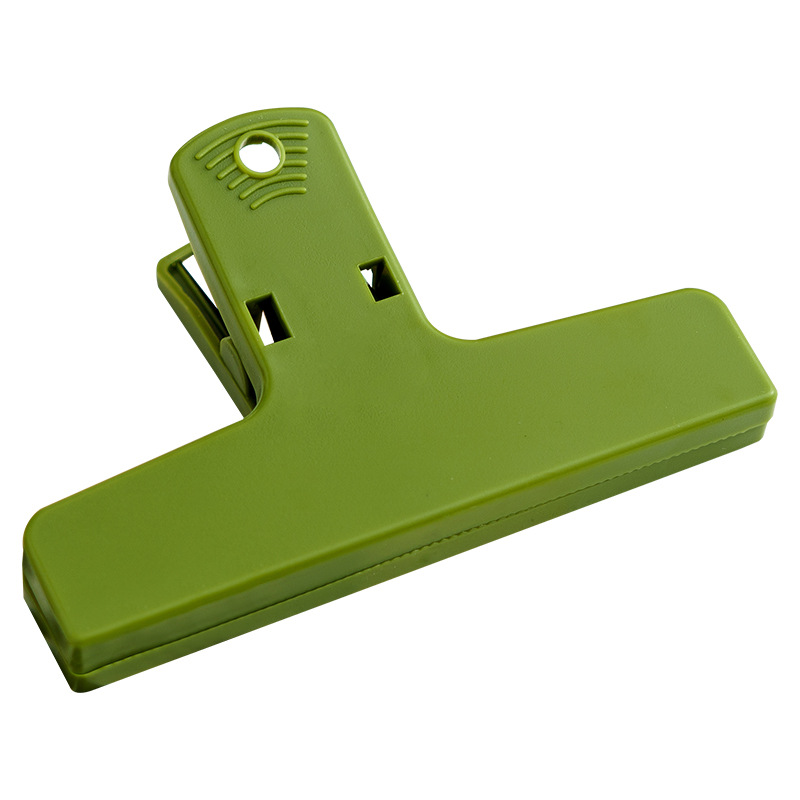 马卡龙色夹子学习办公磁吸长尾夹可挂收纳夹文件试卷固定器便签夹白底实物图